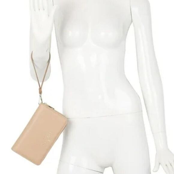 LONDON FOG Bradford Pebble Wristlet Zip-Around Wallet Magnetic Snap New w/ Tag - Picture 8 of 8